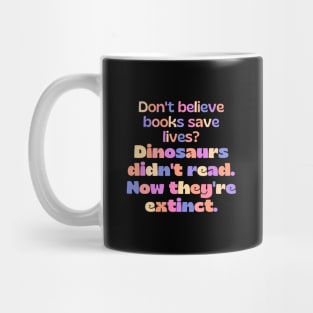 Funny (dinosaur) english teacher joke/pun Mug